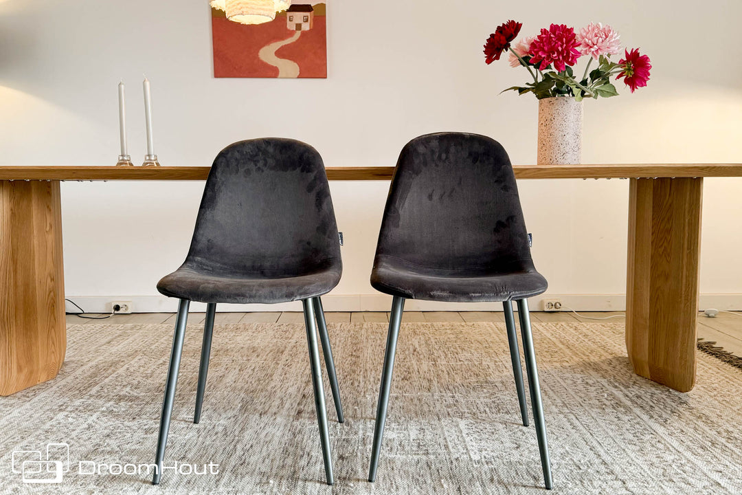 Chair Sandra PLM Design - Anthracite - set of 2