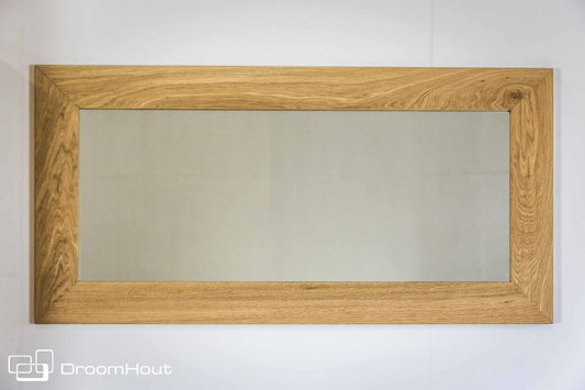 Opgewonden zijn betrouwbaarheid Transparant Luxe houten badkamerspiegels online kopen - op maat gemaakt – DroomHout